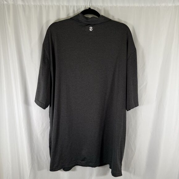 Izod Golf Polo Shirt Men's 2XLT Dark Grey Short Sleeve Breathable Lightweight - Picture 8 of 11